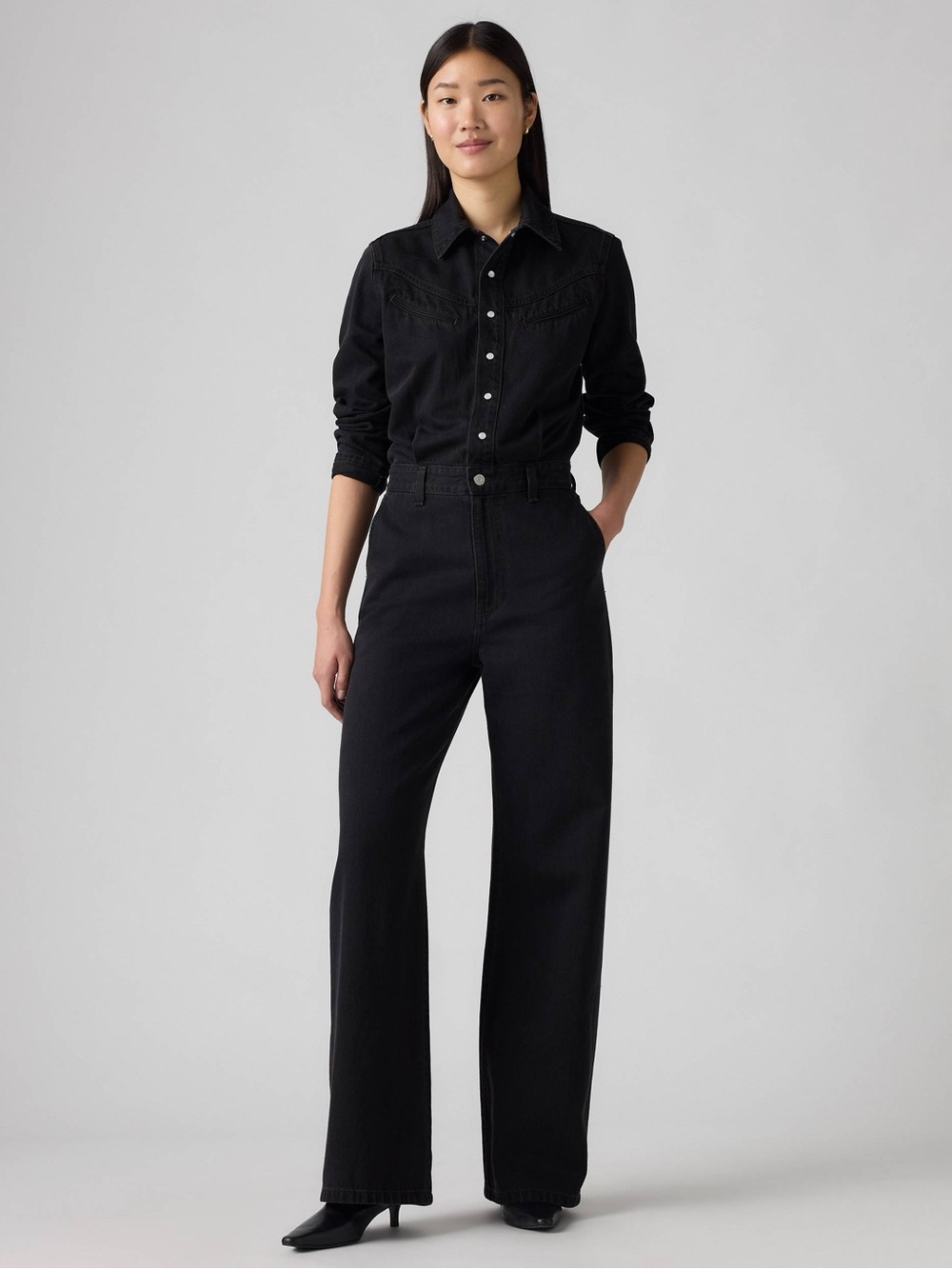 NWT Levi's Rinoa Black Wide Leg Jumpsuit